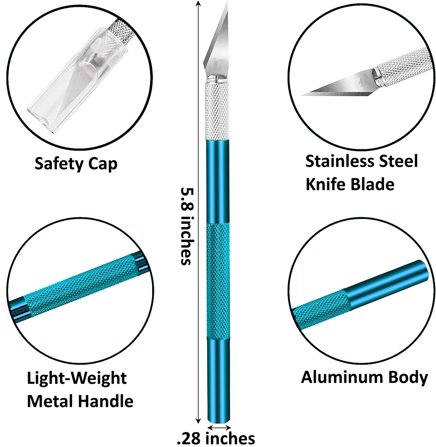 Hobby Knife with Safety Cap - James & Inks