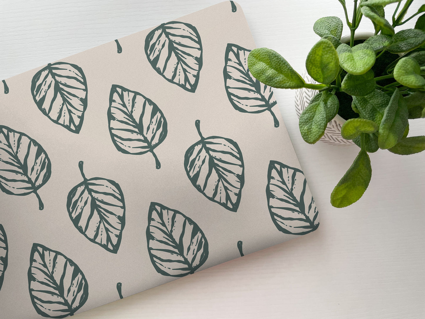 Minimalist Leaf Laptop Skin, Laptop Cover, Laptop Skins, Removable Laptop Skins, Laptop Decal, Customized Laptop Skin, Laptop Stickers 95 - James & Inks