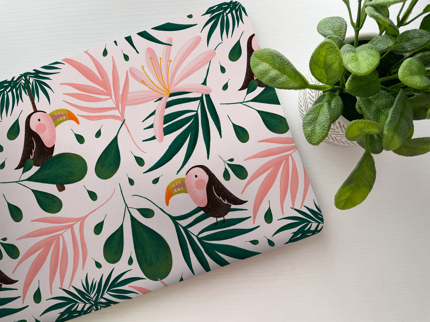 Tropical Birds Laptop Skin, Laptop Cover, Laptop Skins, Removable Laptop Skins, Laptop Decal, Customized Laptop Skin, Laptop Stickers 110 - James & Inks