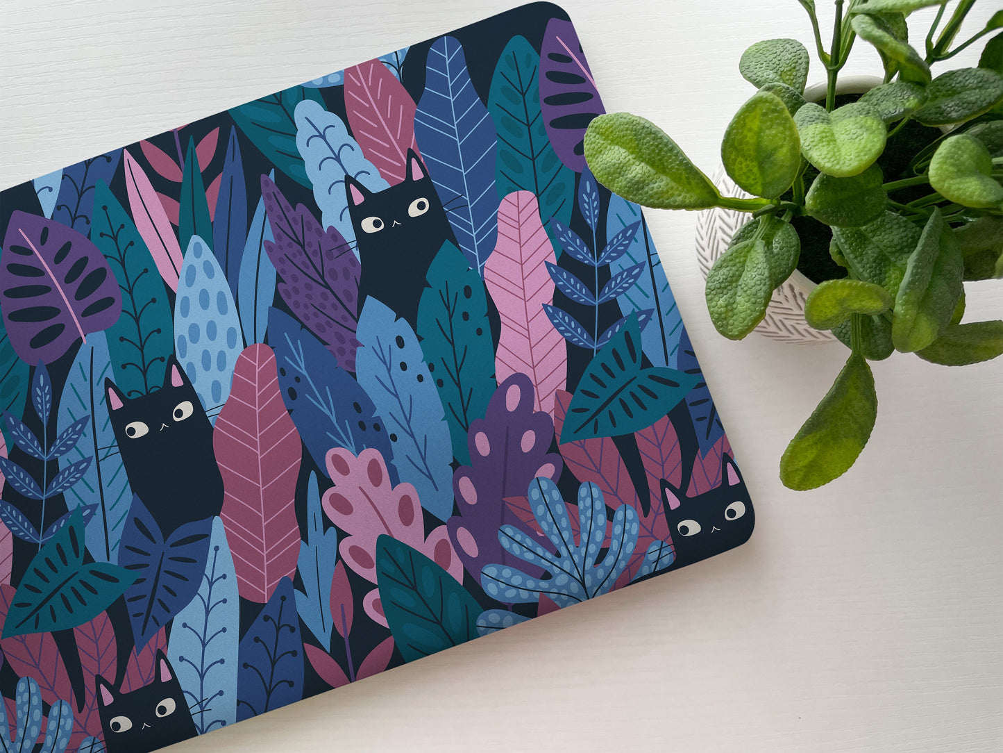 Forest Cat Laptop Skin, Laptop Cover, Laptop Skins, Removable Laptop Skins, Laptop Decal, Customized Laptop Skin, Laptop Stickers 133 - James & Inks