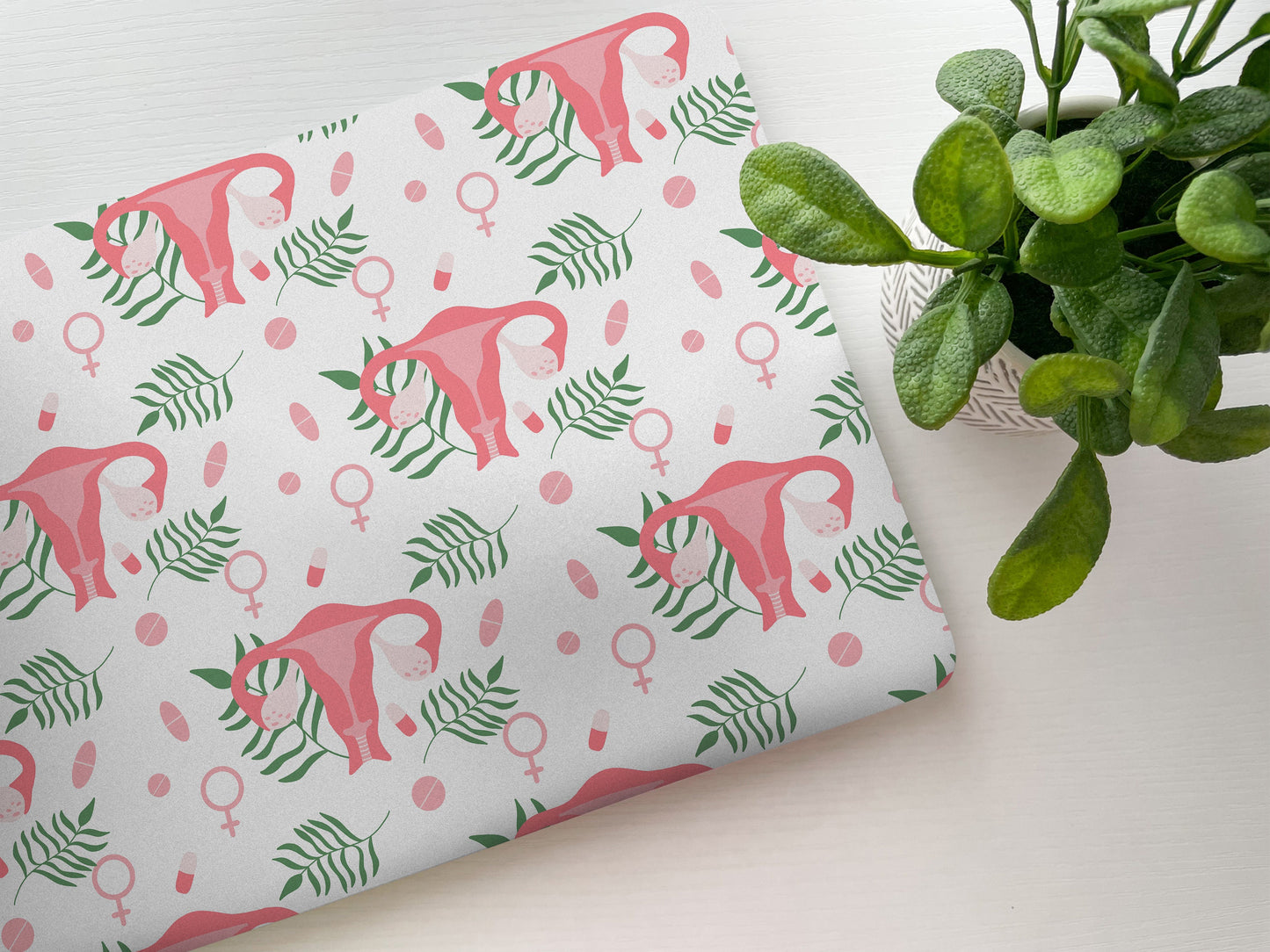 Uterus Laptop Skin, Laptop Cover, Laptop Skins, Removable Laptop Skins, Laptop Decal, Customized Laptop Skin, Laptop Stickers 194