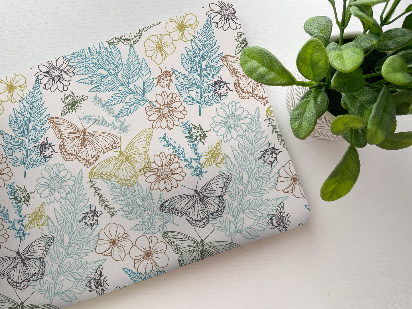 Butterfly Floral Laptop Skin, Laptop Cover, Laptop Skins, Removable Laptop Skins, Laptop Decal, Customized Laptop Skin, Laptop Stickers 210