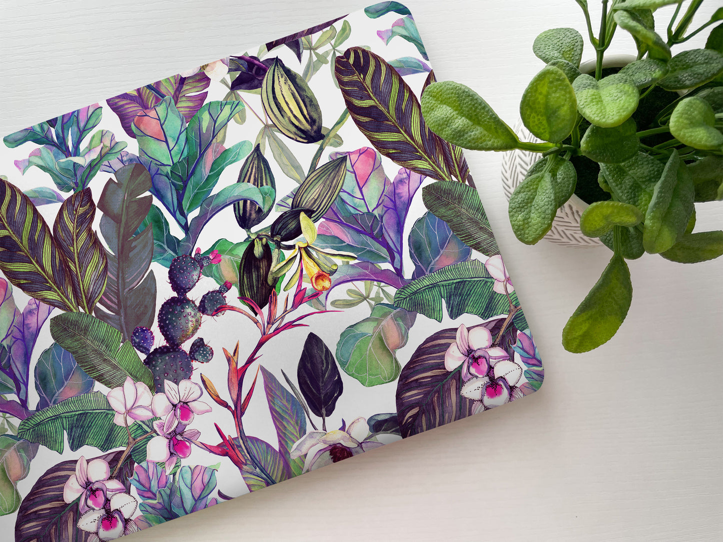 Tropical Garden Laptop Skin, Laptop Cover, Laptop Skins, Removable Laptop Skins, Laptop Decal, Customized Laptop Skin, Laptop Stickers 240