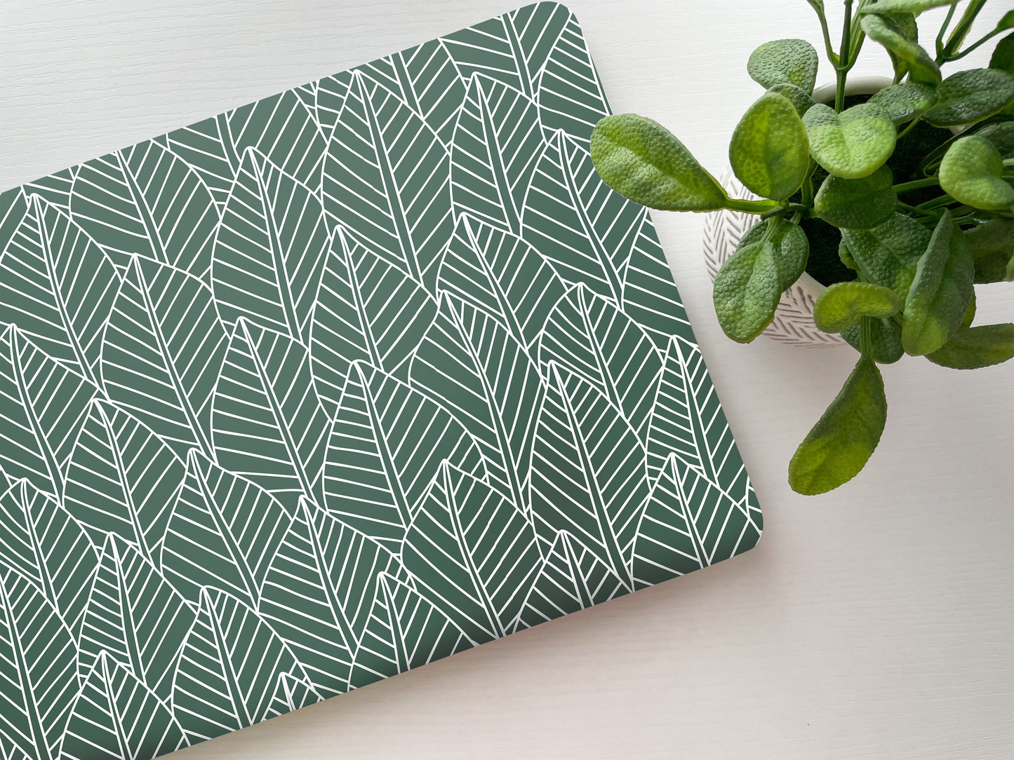 Green Leaves Laptop Skin, Laptop Cover, Laptop Skins, Removable Laptop Skins, Laptop Decal, Customized Laptop Skin, Laptop Stickers 278