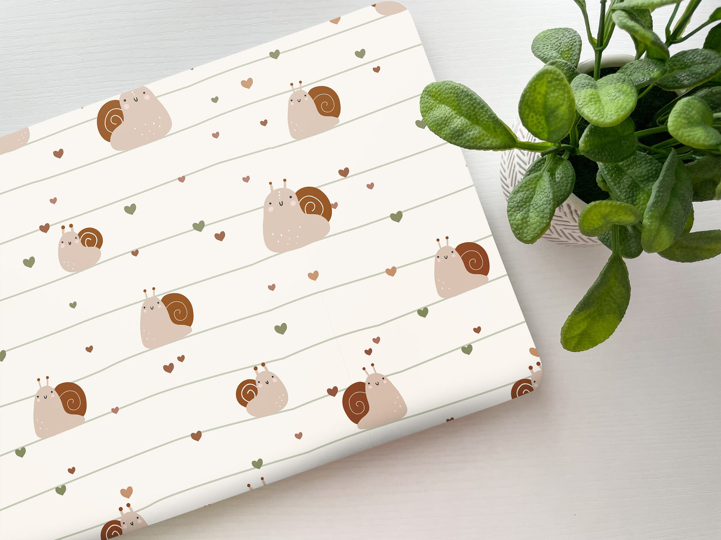 Snail Love Laptop Skin, Laptop Cover, Laptop Skins, Removable Laptop Skins, Laptop Decal, Customized Laptop Skin, Laptop Stickers 279