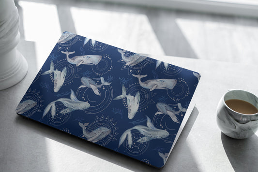 Whale Laptop Skin, Laptop Cover, Laptop Skins, Removable Laptop Skins, Laptop Decal, Customized Laptop Full Coverage Stickers, 390 - James & Inks