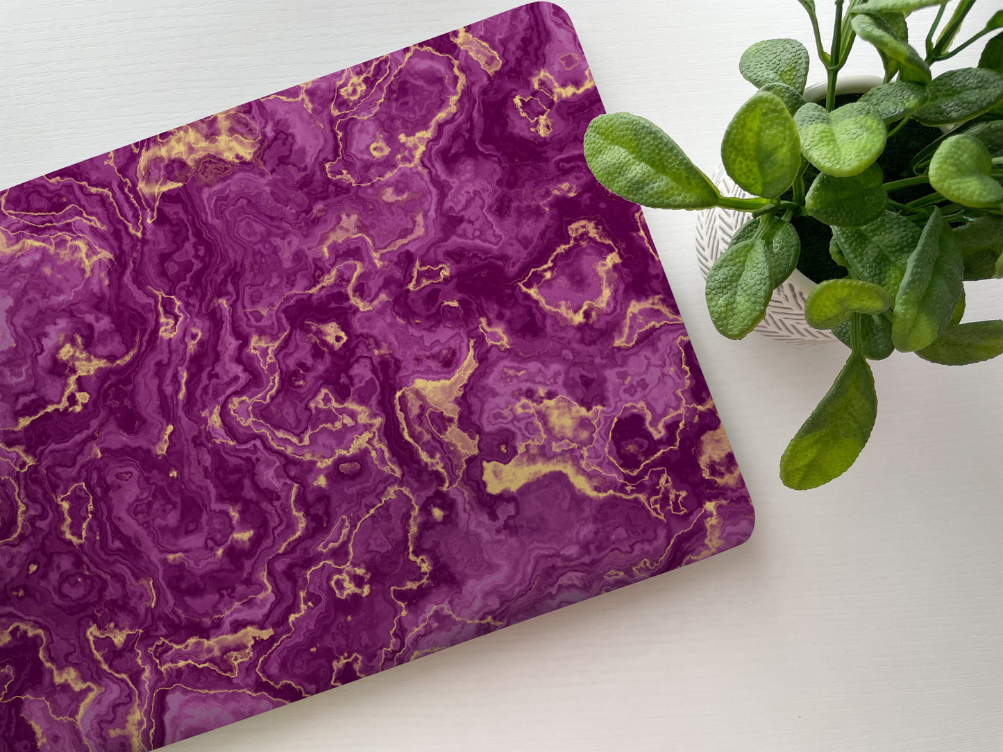 Purple Marble Laptop Skin, Laptop Cover, Laptop Skins, Removable Laptop Skins, Laptop Decal, Customized Laptop Accessories Laptop Sticker 50 - James & Inks