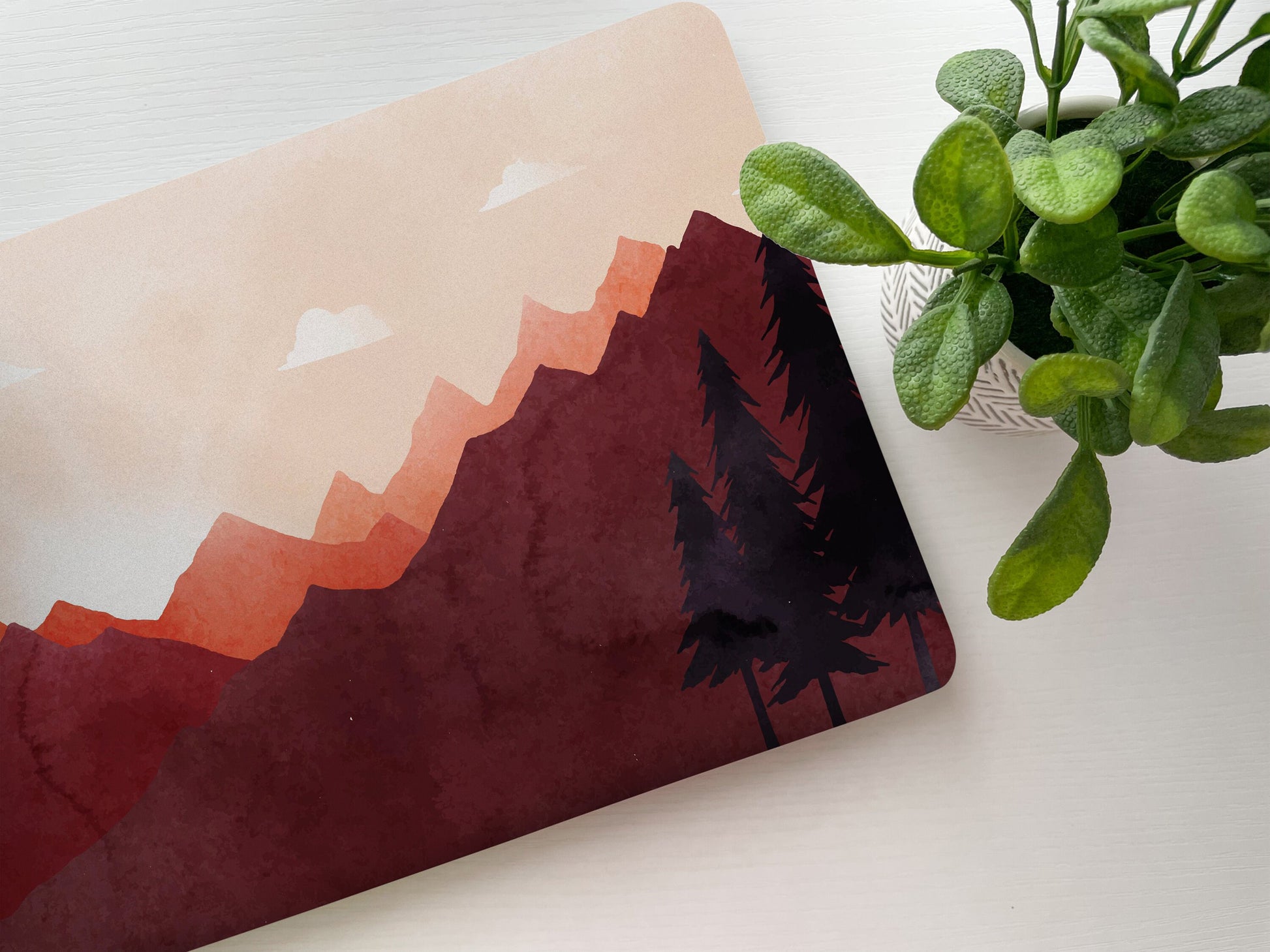 Sunset Mountains Laptop Skin, Laptop Cover, Laptop Skins, Removable Laptop Skins, Laptop Decal, Customized Laptop, Laptop Stickers 60 - James & Inks