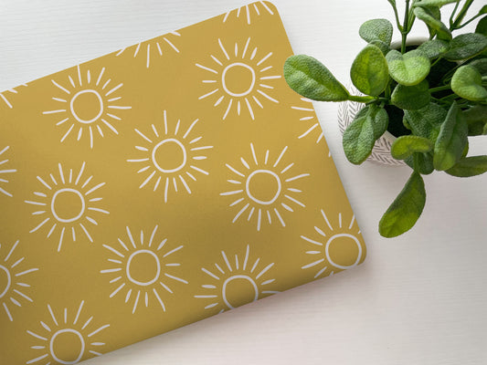 Golden Yellow Sunshine Laptop Skin, Laptop Cover, Laptop Skins, Removable Laptop Skins, Laptop Decal, Customized Laptop, Laptop Stickers 65 - James & Inks