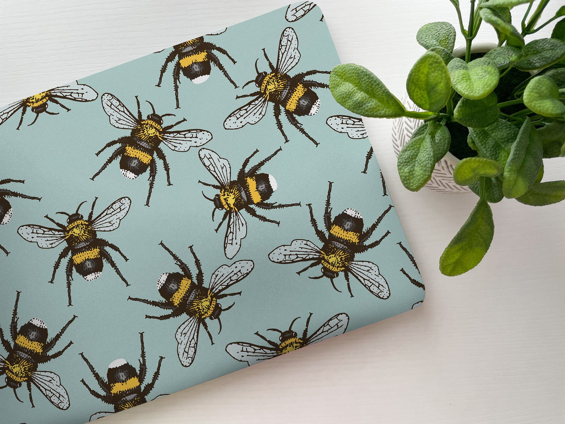Bumblebee Pattern Laptop Skin, Laptop Cover, Laptop Skins, Removable Laptop Skins, Laptop Decal, Customized Laptop, Laptop Stickers 72 - James & Inks