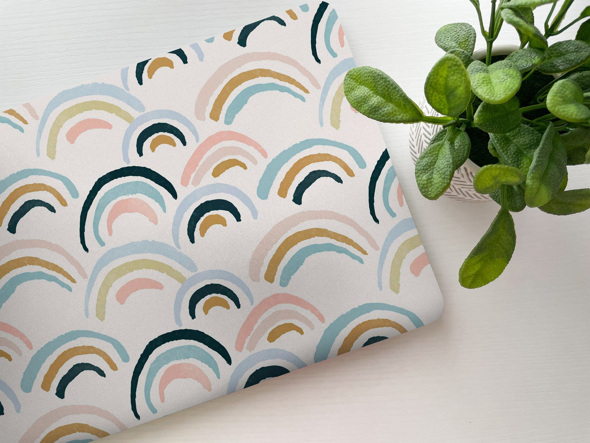 Cute Rainbow Pattern Laptop Skin, Laptop Cover, Laptop Skins, Removable Laptop Skins, Laptop Decal, Customized Laptop, Laptop Stickers 73 - James & Inks