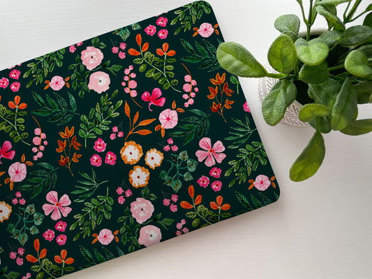 Wildflower Dark Laptop Skin, Laptop Cover, Laptop Skins, Removable Laptop Skins, Laptop Decal, Customized Laptop Skin, Laptop Stickers 86 - James & Inks