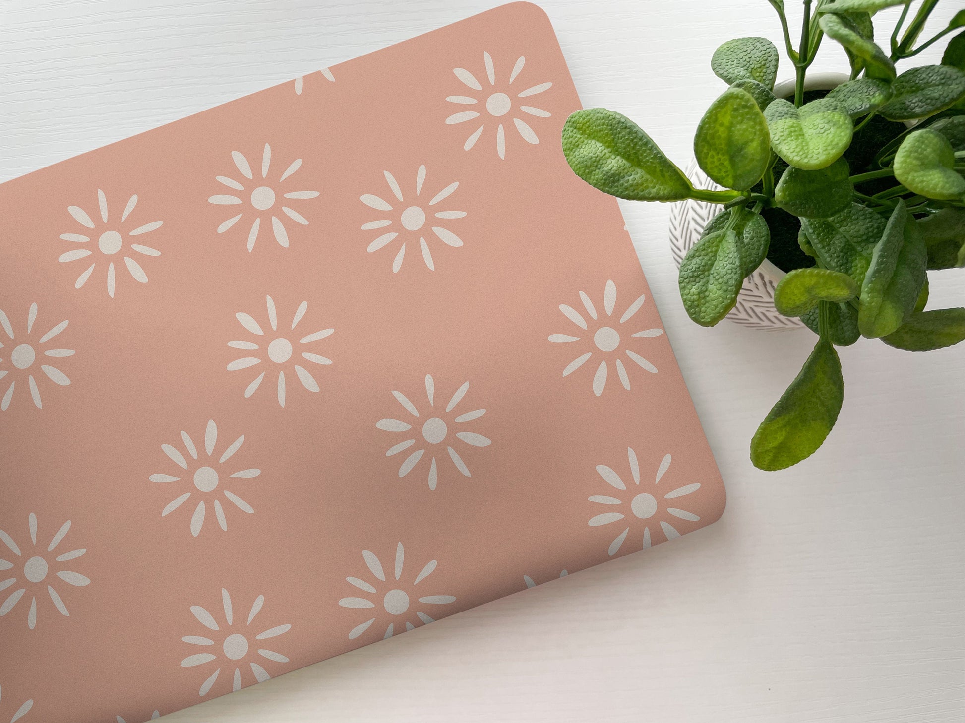 Boho Floral Pink Laptop Skin, Laptop Cover, Laptop Skins, Removable Laptop Skins, Laptop Decal, Customized Laptop Skin, Laptop Stickers 97 - James & Inks