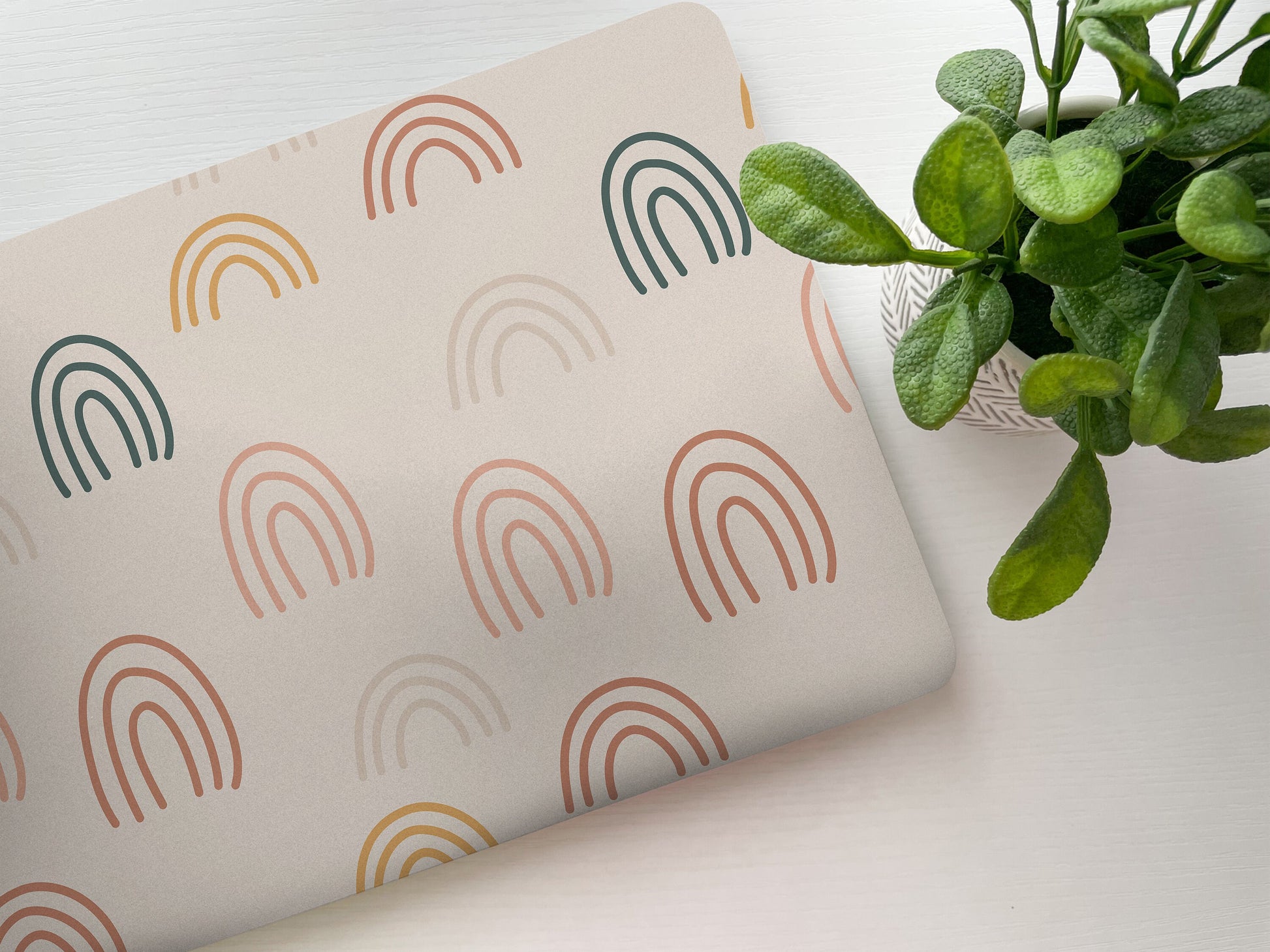 Boho Rainbow Laptop Skin, Laptop Cover, Laptop Skins, Removable Laptop Skins, Laptop Decal, Customized Laptop Skin, Laptop Stickers 98 - James & Inks