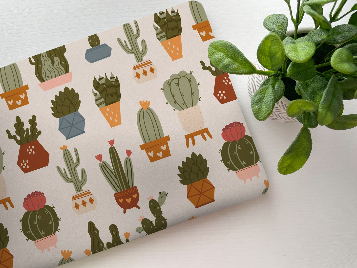 Boho Cactus Cute Laptop Skin, Laptop Cover, Laptop Skins, Removable Laptop Skins, Laptop Decal, Customized Laptop Skin, Laptop Stickers 107 - James & Inks