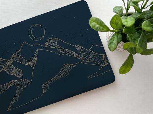 Black Mountain Laptop Skin, Laptop Cover, Laptop Skins, Removable Laptop Skins, Laptop Decal, Customized Laptop Skin, Laptop Stickers 129 - James & Inks