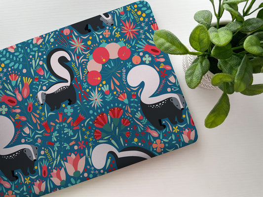 Floral Skunk Laptop Skin, Laptop Cover, Laptop Skins, Removable Laptop Skins, Laptop Decal, Customized Laptop Skin, Laptop Stickers 145 - James & Inks