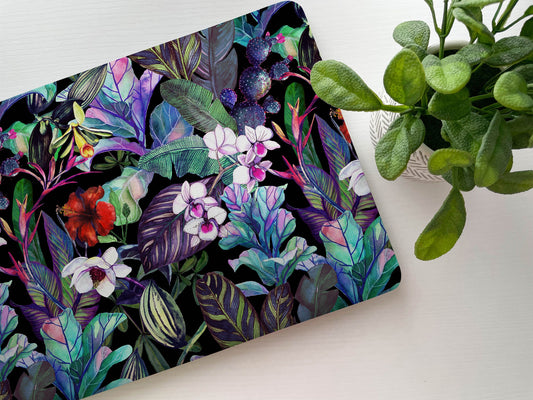 Tropical Floral Laptop Skin, Laptop Cover, Laptop Skins, Removable Laptop Skins, Laptop Decal, Customized Laptop Skin, Laptop Stickers 150