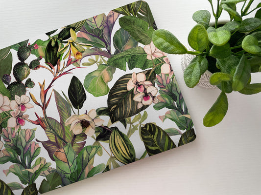 Tropical Floral Laptop Skin, Laptop Cover, Laptop Skins, Removable Laptop Skins, Laptop Decal, Customized Laptop Skin, Laptop Stickers 151