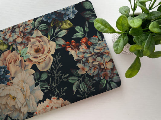 Dark Floral Laptop Skin, Laptop Cover, Laptop Skins, Removable Laptop Skins, Laptop Decal, Customized Laptop Skin, Laptop Stickers 167