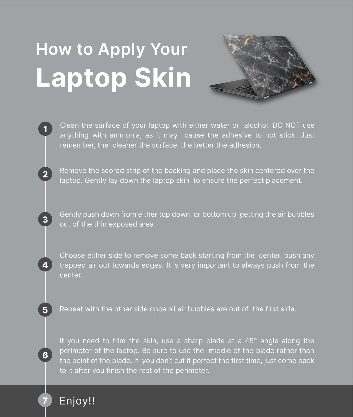 Abstract Floral Laptop Skin, Laptop Cover, Laptop Skins, Removable Laptop Skins, Laptop Decal, Customized Laptop Full Coverage Stickers, 387 - James & Inks