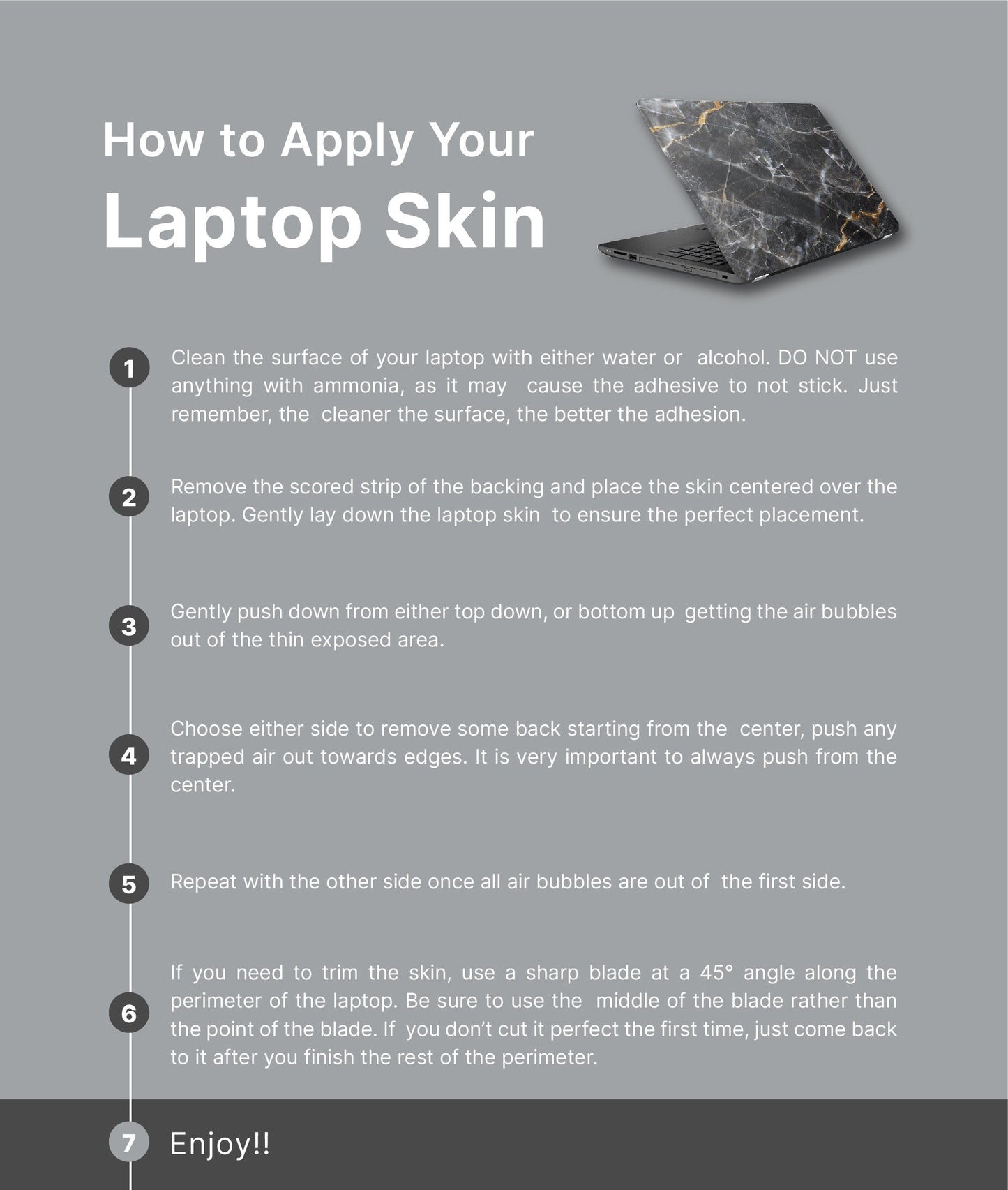 Outline Floral Laptop Skin, Laptop Cover, Laptop Skins, Removable Laptop Skins, Laptop Decal, Customized Laptop Skin, Laptop Stickers 274