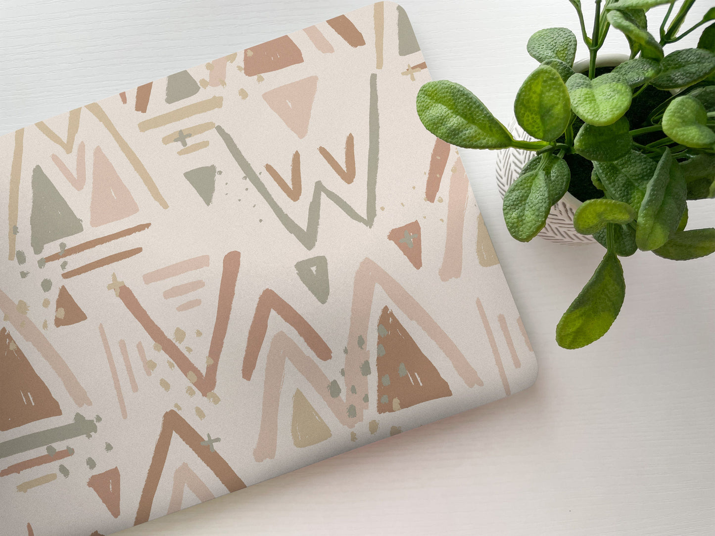 Muted Aztec Pattern Laptop Skin, Laptop Cover, Laptop Skins, Removable Laptop Skins, Laptop Decal, Customized Laptop Accessories, 2 - James & Inks