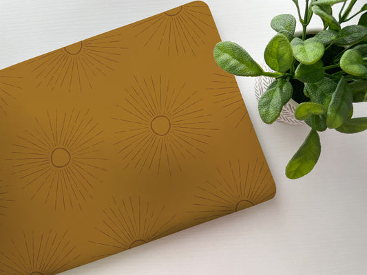 Golden Sun Boho Laptop Skin, Laptop Cover, Laptop Skins, Removable Laptop Skins, Laptop Decal, Customized Laptop Full Coverage Stickers, 9 - James & Inks