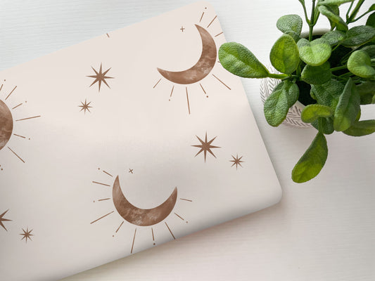 Boho Moon Stars Laptop Skin, Laptop Cover, Laptop Skins, Removable Laptop Skins, Laptop Decal, Customized Laptop Full Coverage Stickers, 25 - James & Inks