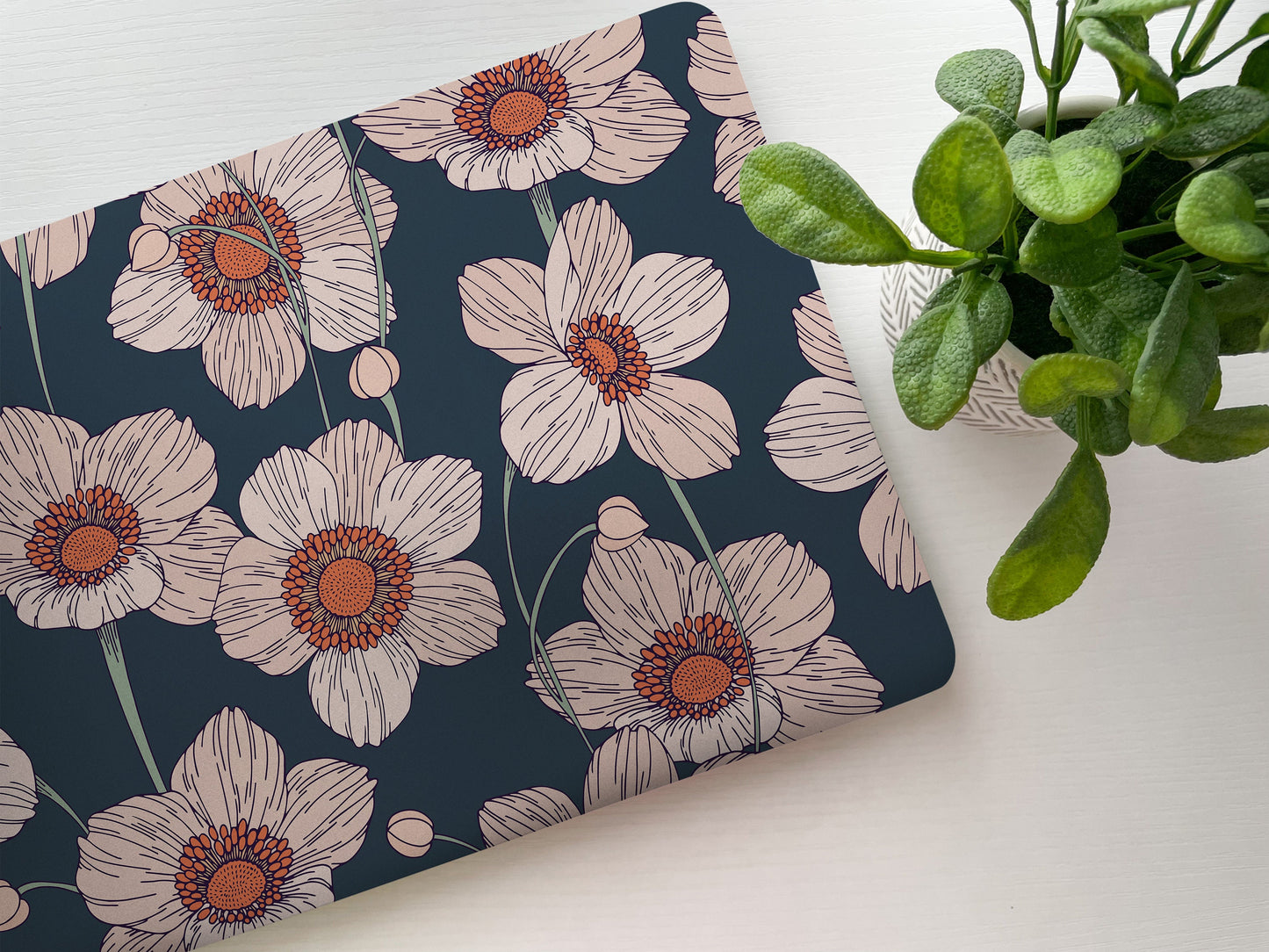 Poppy Floral Laptop Skin, Laptop Cover, Laptop Skins, Removable Laptop Skins, Laptop Decal, Customized Laptop Accessory Laptop Sticker 39 - James & Inks