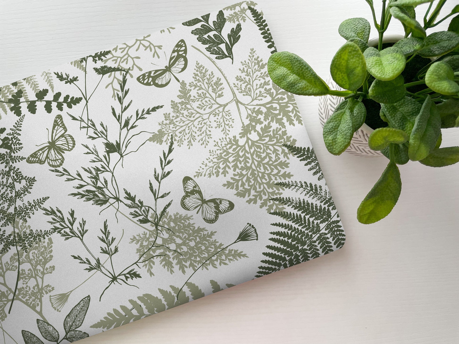 Ferns Floral Laptop Skin, Laptop Cover, Laptop Skins, Removable Laptop Skins, Laptop Decal, Customized Laptop Accessories Laptop Sticker 44 - James & Inks