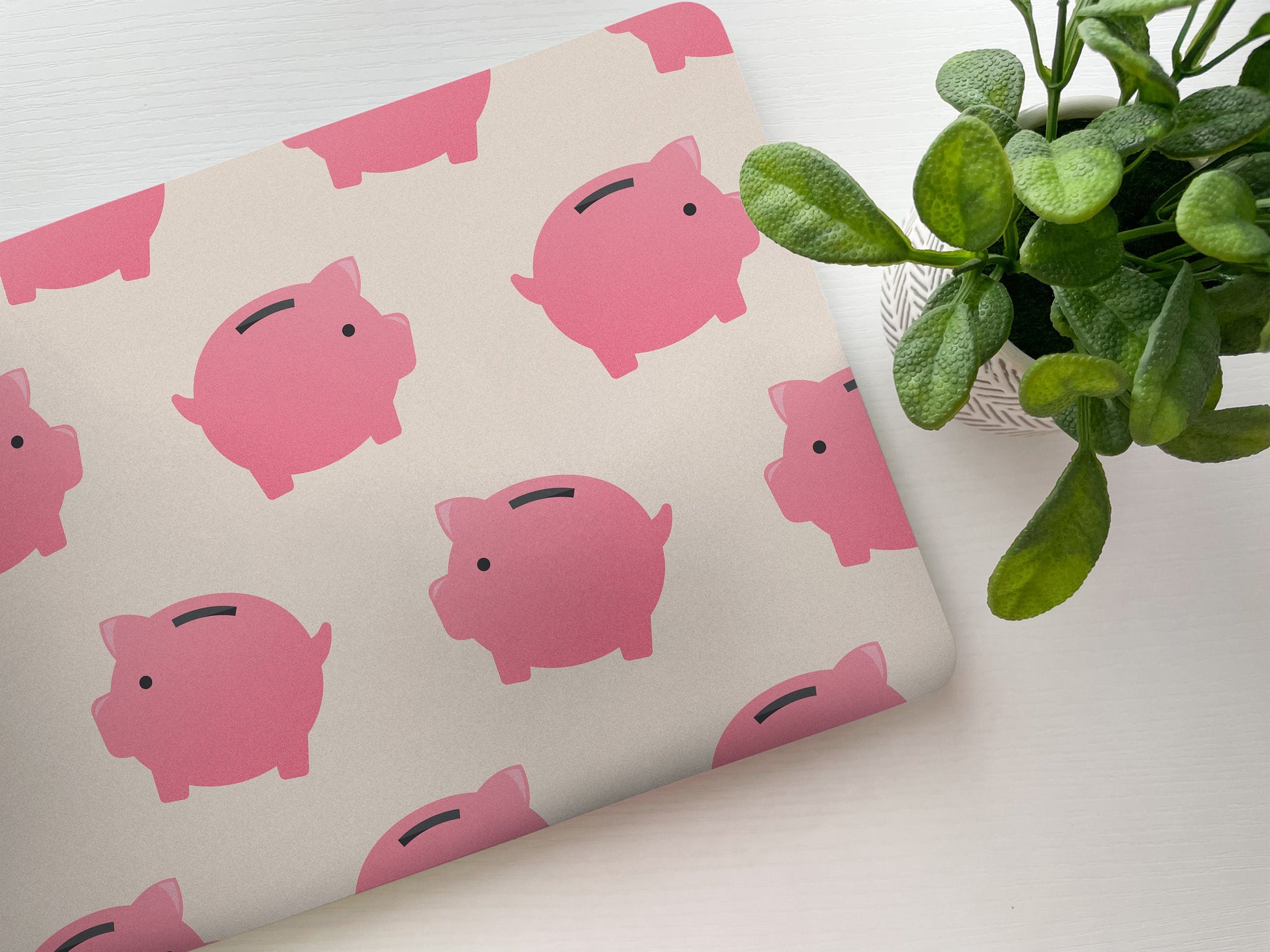 Piggy Bank Banking Gift Laptop Skin, Laptop Cover, Laptop Skins, Removable Laptop Skins, Laptop Decal, Customized Laptop, Laptop Stickers 58 - James & Inks