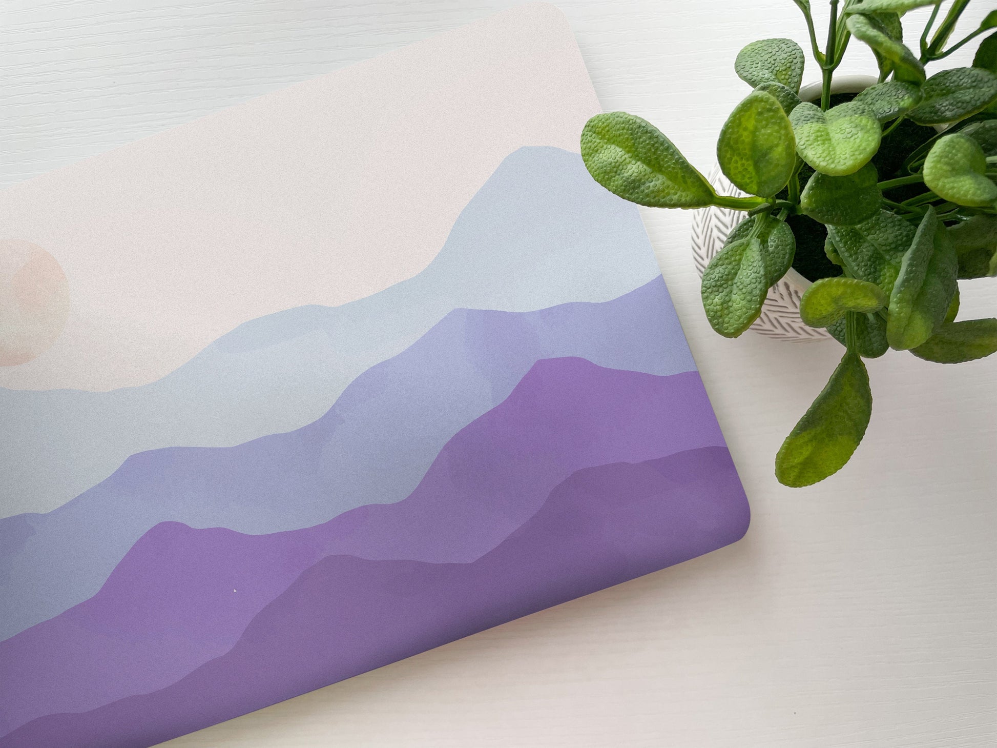 Watercolor Mountains Laptop Skin, Laptop Cover, Laptop Skins, Removable Laptop Skins, Laptop Decal, Customized Laptop, Laptop Stickers 59 - James & Inks