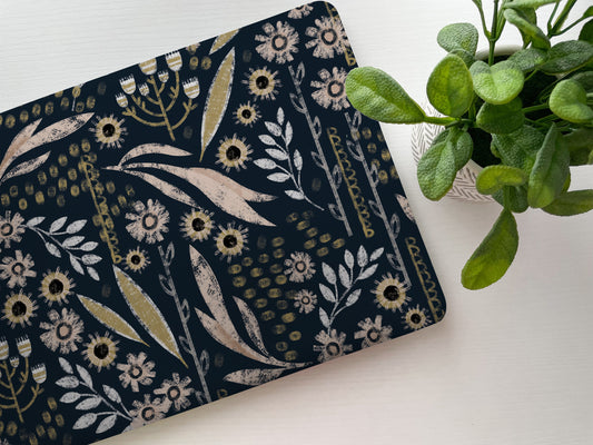 Distressed Floral Laptop Skin, Laptop Cover, Laptop Skins, Removable Laptop Skins, Laptop Decal, Customized Laptop Skin, Laptop Stickers 90 - James & Inks