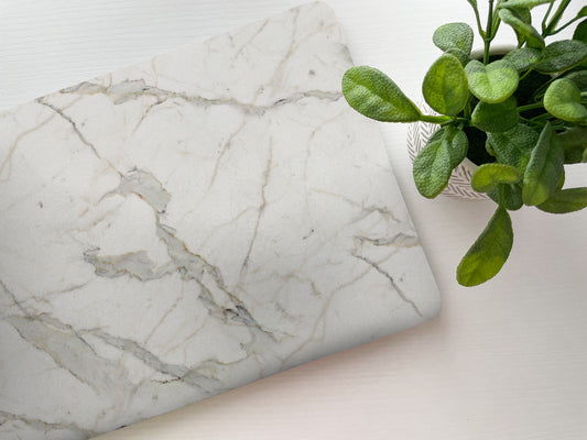 Light Marble Laptop Skin, Laptop Cover, Laptop Skins, Removable Laptop Skins, Laptop Decal, Customized Laptop Skin, Laptop Stickers 92 - James & Inks