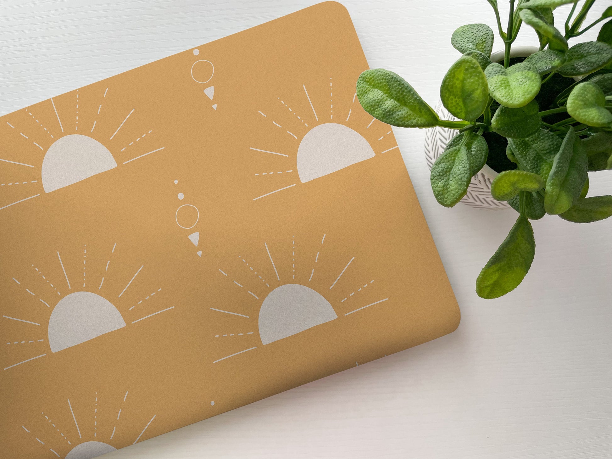 Minimalist Sun Laptop Skin, Laptop Cover, Laptop Skins, Removable Laptop Skins, Laptop Decal, Customized Laptop Skin, Laptop Stickers 96 - James & Inks