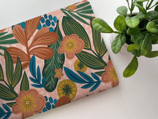 Tropical Floral Laptop Skin, Laptop Cover, Laptop Skins, Removable Laptop Skins, Laptop Decal, Customized Laptop Skin, Laptop Stickers 116 - James & Inks