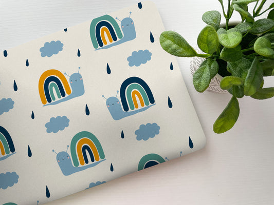 Happy Snails Laptop Skin, Laptop Cover, Laptop Skins, Removable Laptop Skins, Laptop Decal, Customized Laptop Skin, Laptop Stickers 140 - James & Inks