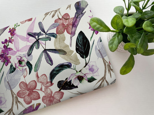 Tropical Floral Laptop Skin, Laptop Cover, Laptop Skins, Removable Laptop Skins, Laptop Decal, Customized Laptop Skin, Laptop Stickers 152
