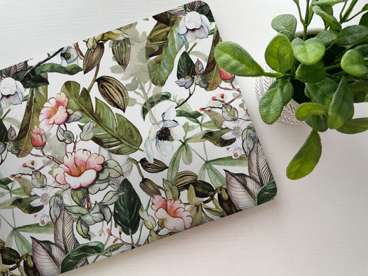 Tropical Floral Laptop Skin, Laptop Cover, Laptop Skins, Removable Laptop Skins, Laptop Decal, Customized Laptop Skin, Laptop Stickers 153