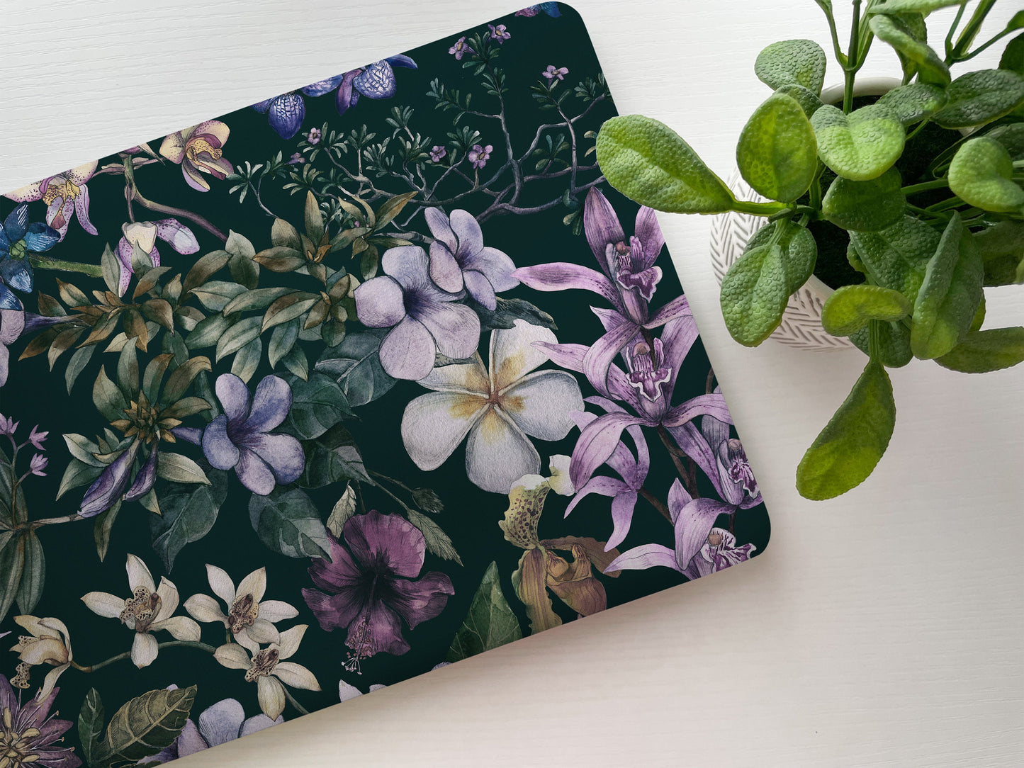 Tropical Floral Laptop Skin, Laptop Cover, Laptop Skins, Removable Laptop Skins, Laptop Decal, Customized Laptop Skin, Laptop Stickers 154