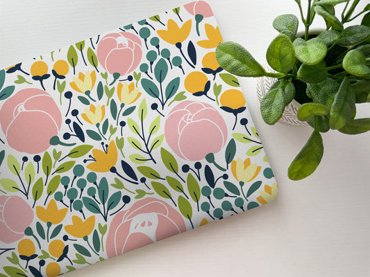 Peony Floral Laptop Skin, Laptop Cover, Laptop Skins, Removable Laptop Skins, Laptop Decal, Customized Laptop Skin, Laptop Stickers 168