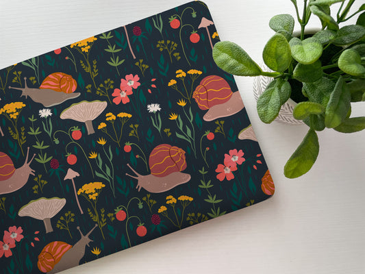 Snail Garden Laptop Skin, Laptop Cover, Laptop Skins, Removable Laptop Skins, Laptop Decal, Customized Laptop Skin, Laptop Stickers 198