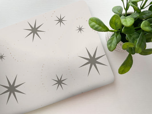 Boho Silver Stars Laptop Skin, Laptop Cover, Laptop Skins, Removable Laptop Skins, Laptop Decal, Customized Laptop Skin, Laptop Stickers 217