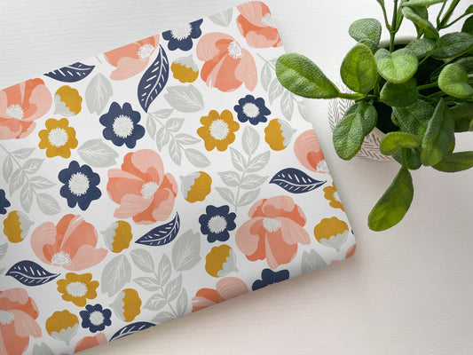 Pink Yellow Floral Laptop Skin, Laptop Cover, Laptop Skins, Removable Laptop Skins, Laptop Decal, Customized Laptop Skin Laptop Stickers 220