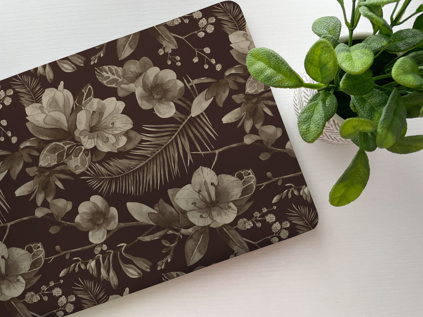 Tropical Sepia Laptop Skin, Laptop Cover, Laptop Skins, Removable Laptop Skins, Laptop Decal, Customized Laptop Skin, Laptop Stickers 242