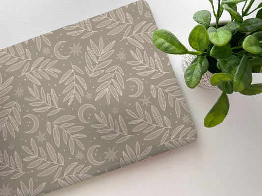 Mystic Moon Leaf Laptop Skin, Laptop Cover, Laptop Skins, Removable Laptop Skins, Laptop Decal, Customized Laptop Skin, Laptop Stickers 252
