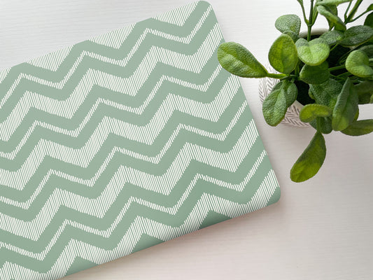 Green Chevron Laptop Skin, Laptop Cover, Laptop Skins, Removable Laptop Skins, Laptop Decal, Customized Laptop Skin, Laptop Stickers 271