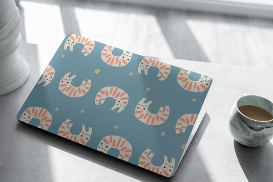 Curled up Cats Laptop Skin, Laptop Cover, Laptop Skins, Removable Laptop Skins, Laptop Decal, Customized Laptop Skin, Laptop Stickers 292