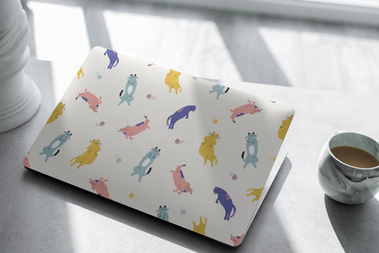 Colorful Cats Laptop Skin, Laptop Cover, Laptop Skins, Removable Laptop Skins, Laptop Decal, Customized Laptop Skin, Laptop Stickers 300